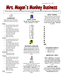 homework word study reading/language math sight words upcoming