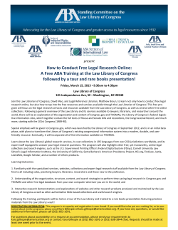 How to Conduct Free Legal Research Online: A Free ABA Training