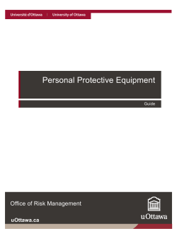 Personal Protective Equipment - Office of Risk Management