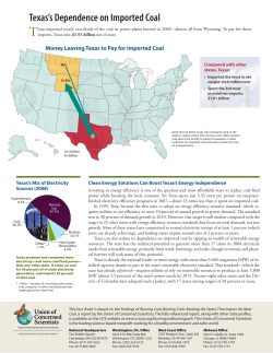 Texas`s Dependence on Imported Coal