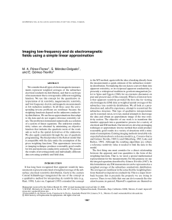 Imaging low-frequency and dc electromagnetic fields using a simple