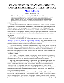 classification of animal cookies, animal