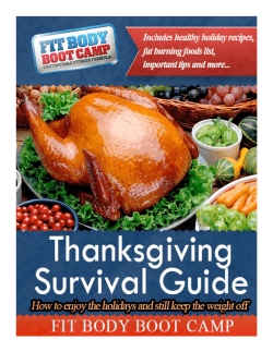 FBBC Thanksgiving Survival Guide