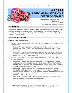 10144 basic math: working with decimals