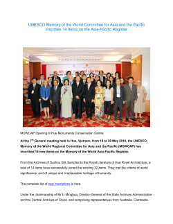 accessed here - Memory of the World Committee for Asia and the