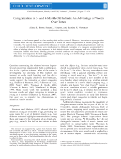 Categorization in 3- and 4-Month-Old Infants