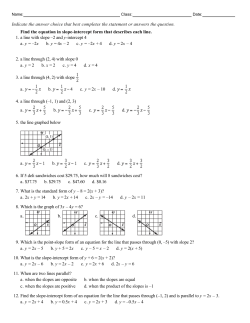 Indicate the answer choice that best completes the statement or