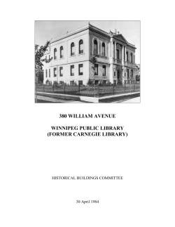 Carnegie Library, 380 William Avenue