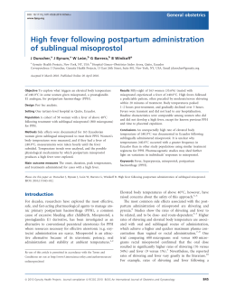 High fever following postpartum administration of sublingual