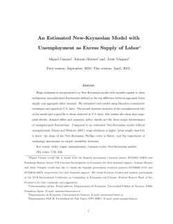 An Estimated New"Keynesian Model with Unemployment as Excess