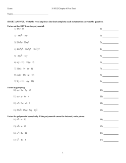 Exam H 0312 Chapter 6 Prac Test