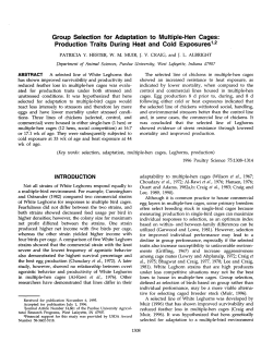 Group Selection for Adaptation to Multiple-Hen