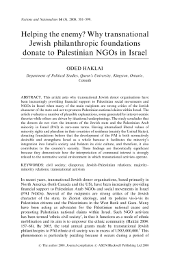 Helping the enemy? Why transnational Jewish