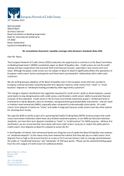 Comment Letter - European Network of Credit Unions