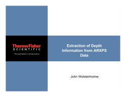 Angle-resolved XPS - Surface Interface Ontario