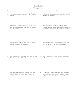 Chapter 3 Review