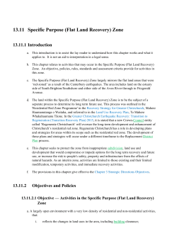 13.11 Specific Purpose (Flat Land Recovery) Zone