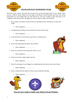 The Beaver Scout Promise