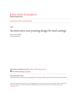 An innovative new pouring design for steel castings