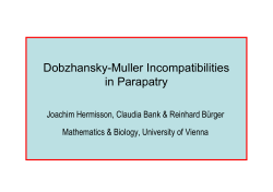 Dobzhansky-Muller Incompatibilities in Parapatry