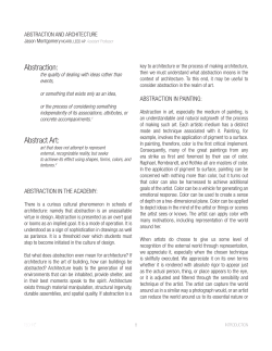 Abstraction: Abstract Art