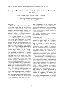 Rheology and Microstructure of Mozzarella Type Curd Made from