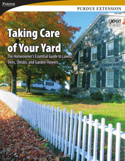 Taking Care of Your Yard - Purdue Extension