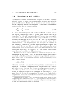 2.4 Linearization and stability