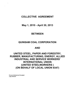 Collective Agreement - Labour Relations Board