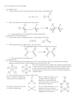 Exceptions to Octet Rule Notes
