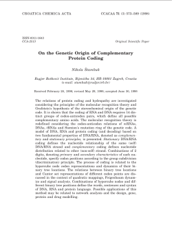 On the Genetic Origin of Complementary Protein Coding