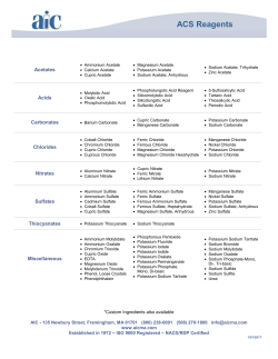 ACS Reagents