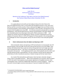 China and the Global Economy