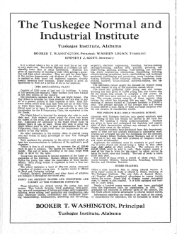 The Tuskegee Normal and Industrial Institute