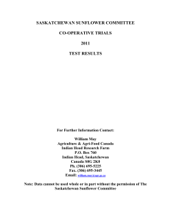 saskatchewan sunflower committee co