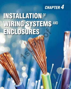 Electrical Installations Chapter 4 Sample