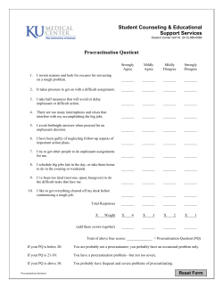 Procrastination Quotient