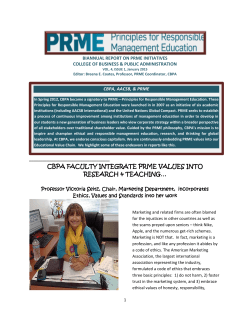 cbpa faculty integrate prme values into