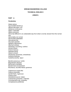 (HS6251) PART A Vocabulary Abate-reduce Accumulated