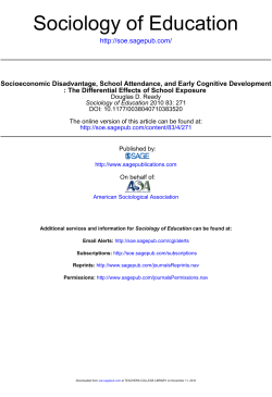 Sociology of Education