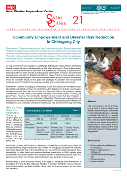 - Asian Disaster Preparedness Center