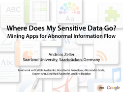 Mining Apps for Abnormal Information Flow