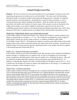 Catapult Design Lesson Plan - People