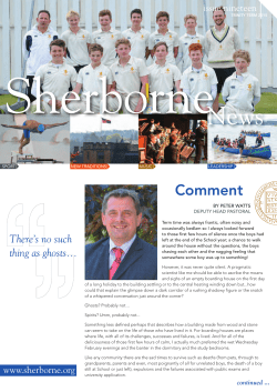 Comment - Sherborne School