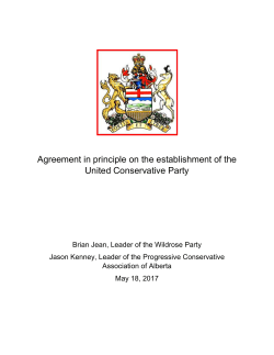Agreement in Principle