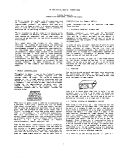 ON THE SPATIAL USES OF PREPOSITIONS