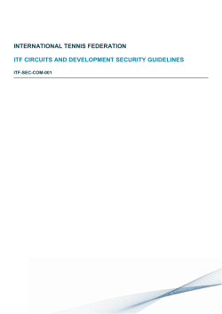 Event Security Guildelines