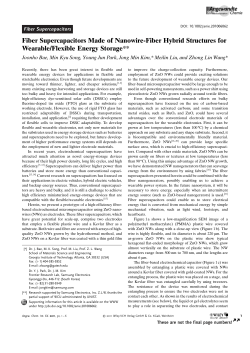 Fiber Supercapacitors Made of Nanowire-Fiber
