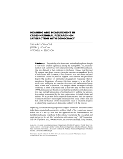 meaning and measurement in cross