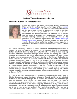Heritage Voices: Language - Center for Applied Linguistics